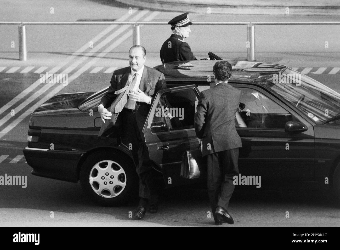 G7 summit, Arrival of the Heads of States . French President Jacques