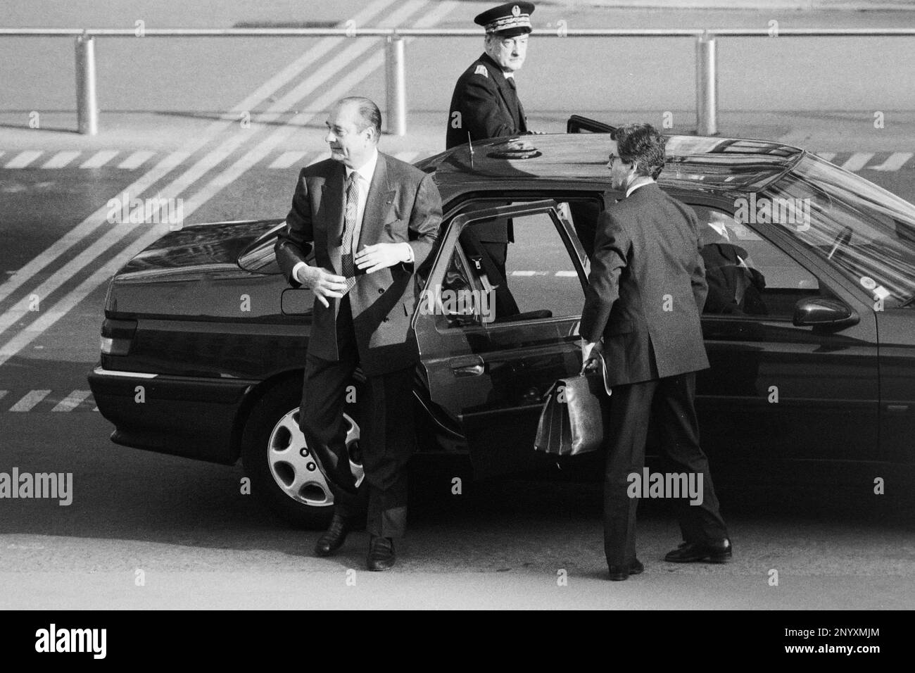 G7 summit, Arrival of the Heads of States . French President Jacques