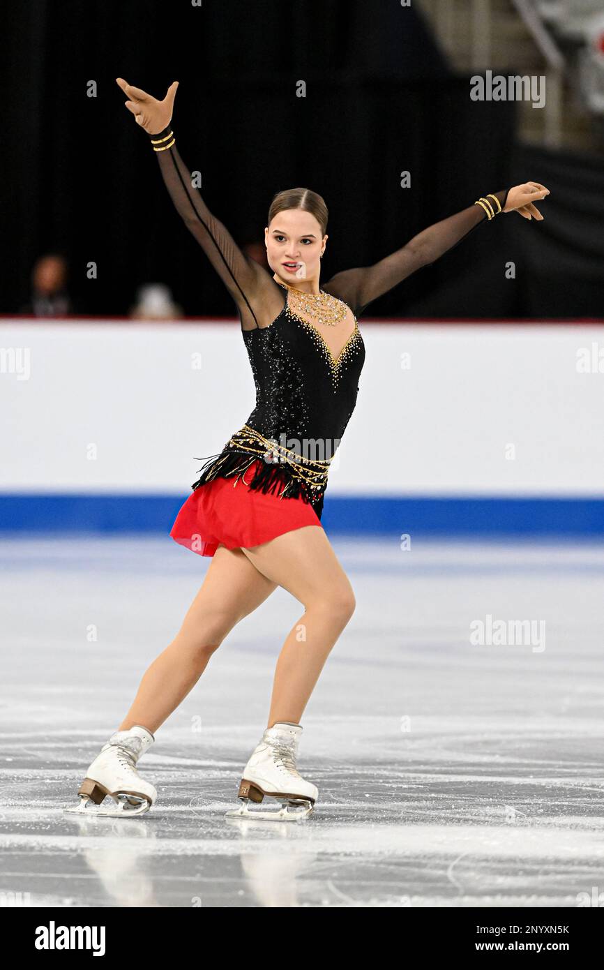 Calgary, Canada. 02/03/2023, Daria AFINOGENOVA (LTU), during Junior