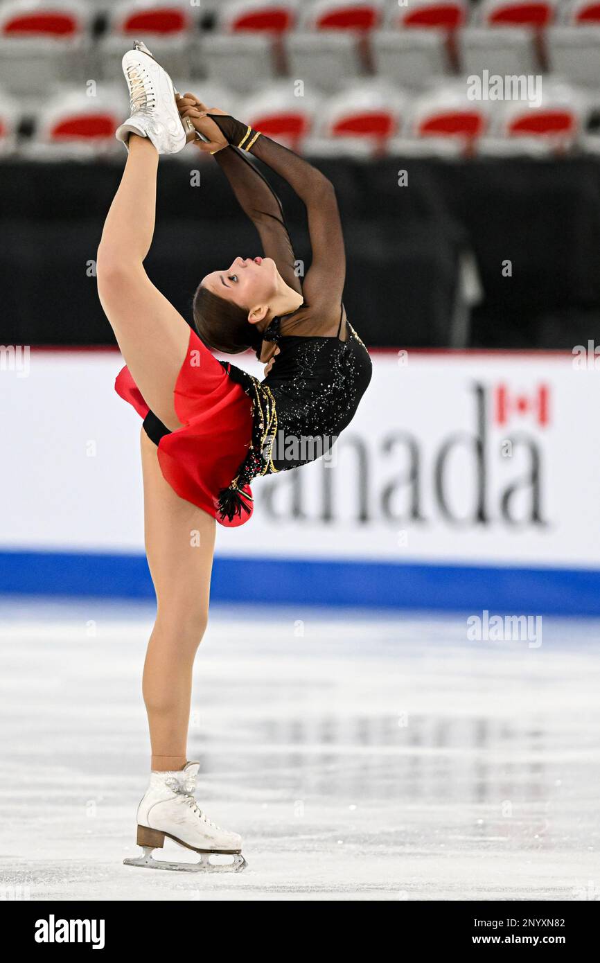 Calgary, Canada. 02/03/2023, Daria AFINOGENOVA (LTU), during Junior