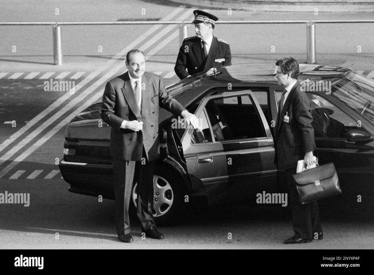 G7 summit, Arrival of the Heads of States . French President Jacques