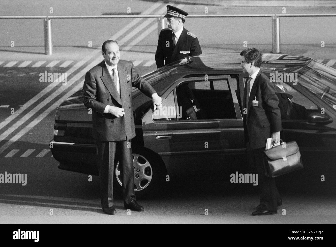 G7 summit, Arrival of the Heads of States . French President Jacques