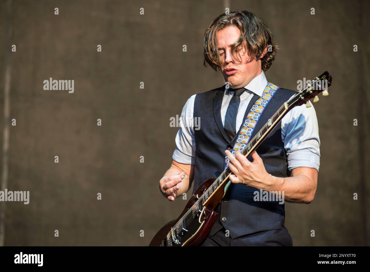 Jamie Cook of the Arctic Monkeys performs at the Austin City Limits ...