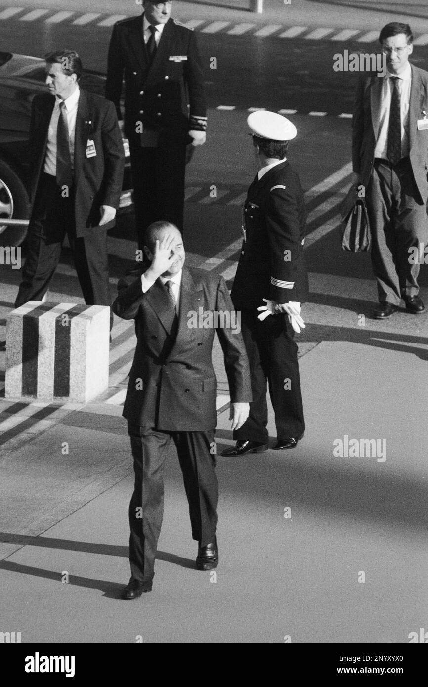 G7 summit, Arrival of the Heads of States . French President Jacques