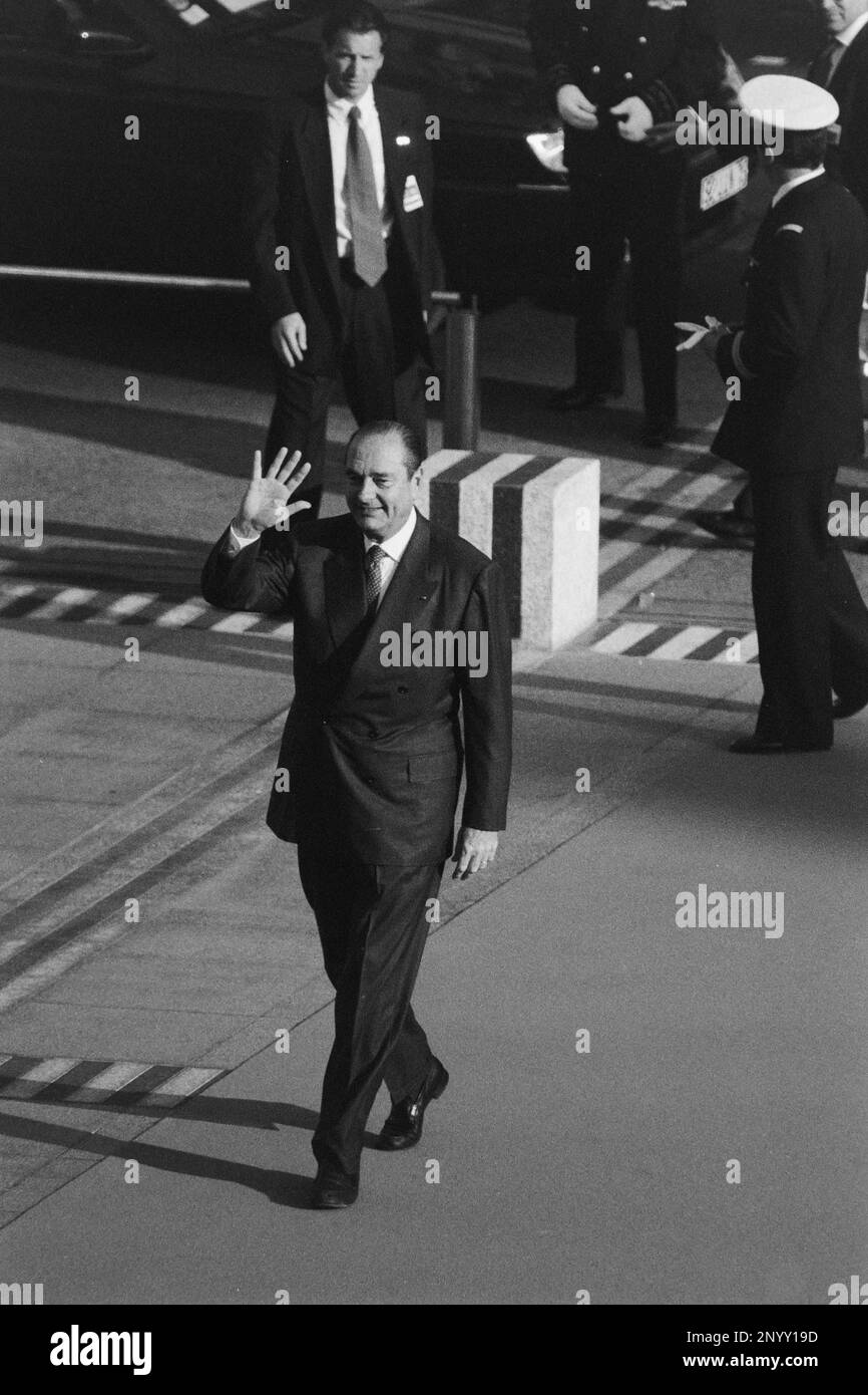 G7 summit, Arrival of the Heads of States . French President Jacques