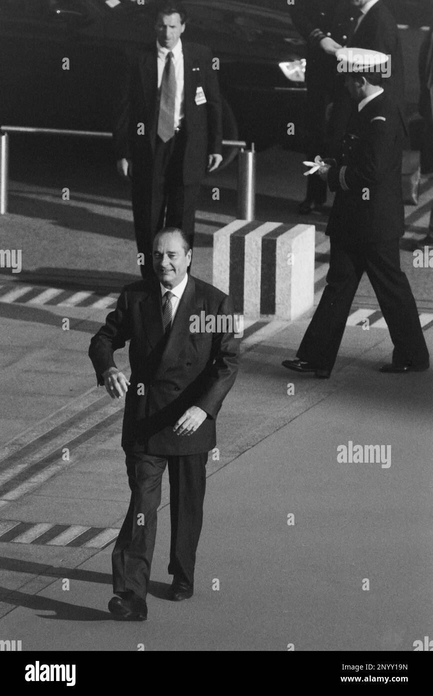 G7 summit, Arrival of the Heads of States . French President Jacques