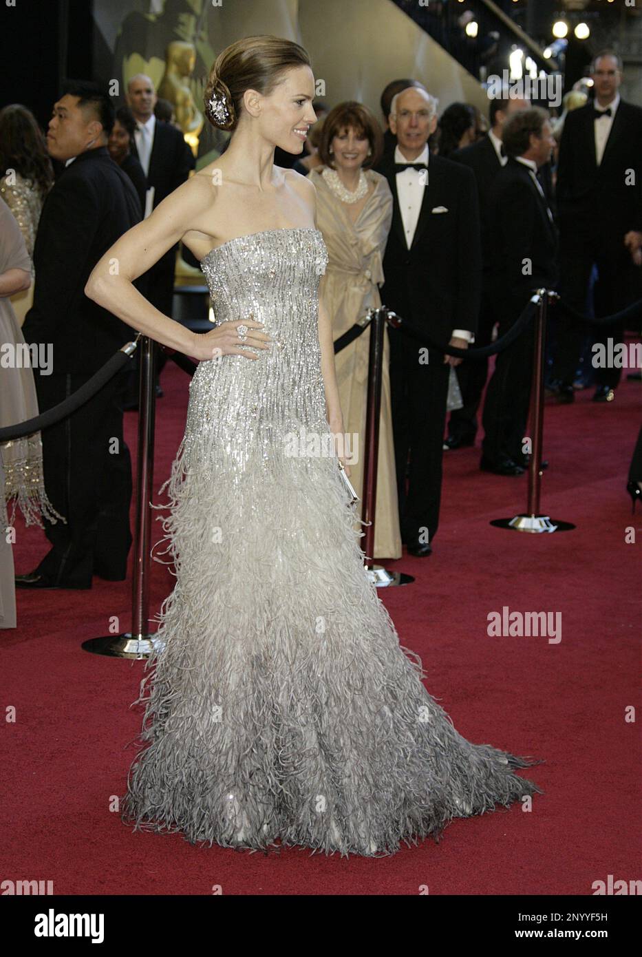 Actress Hilary Swank arrives at the 83rd Annual Academy Awards held at the Kodak Theatre on February 27, 2011 in Los Angeles, California. Photo by Francis Specker Stock Photo