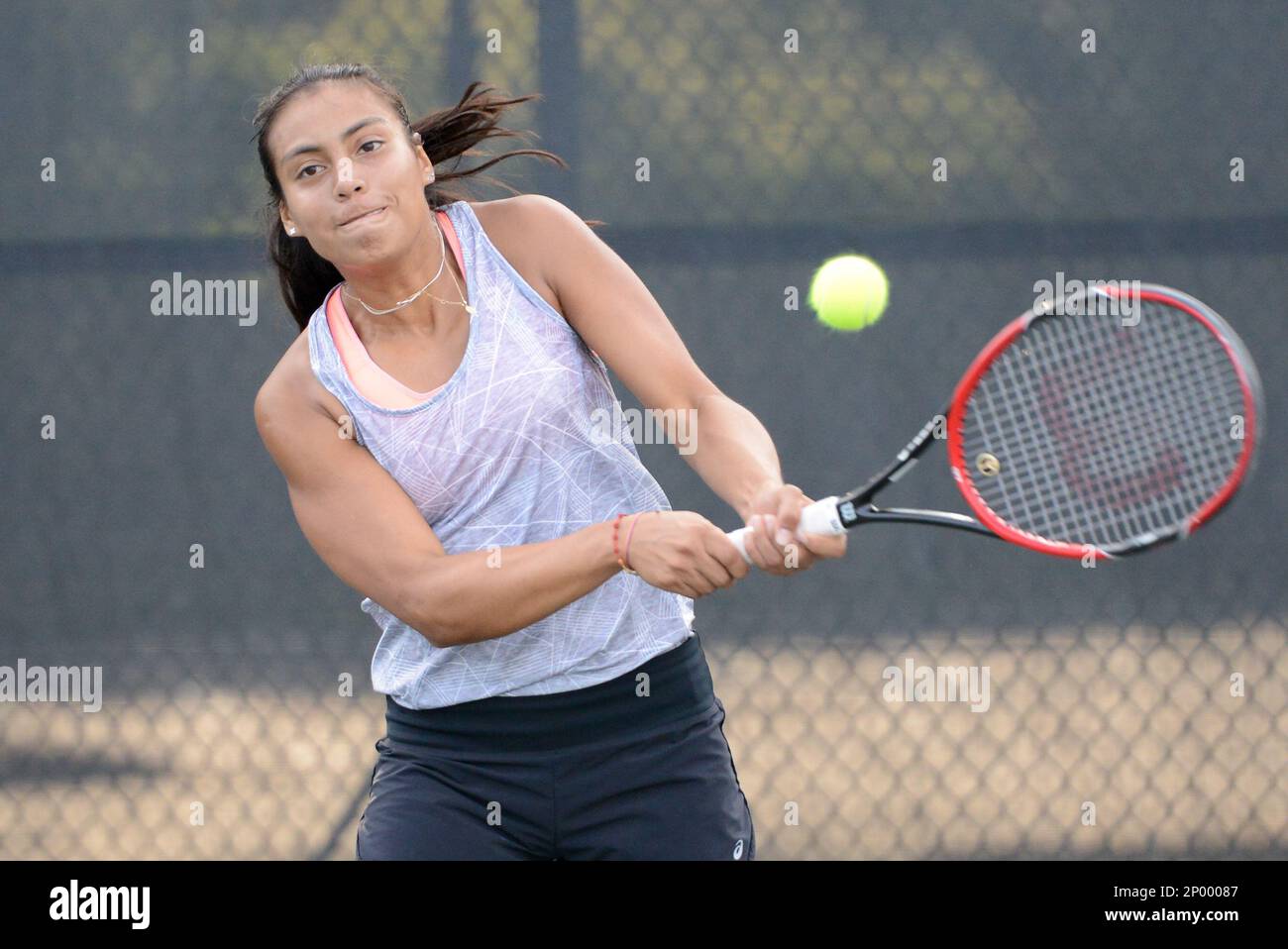 April 28, 2017 - Charlottesville, Virginia, United States - VICTORIA  RODRIGUEZ of Mexico in the Boyd Tinsley Clay Court Classic tennis  tournament in Charlottesville Virginia. (Cal Sport Media via AP Images  Stock Photo - Alamy