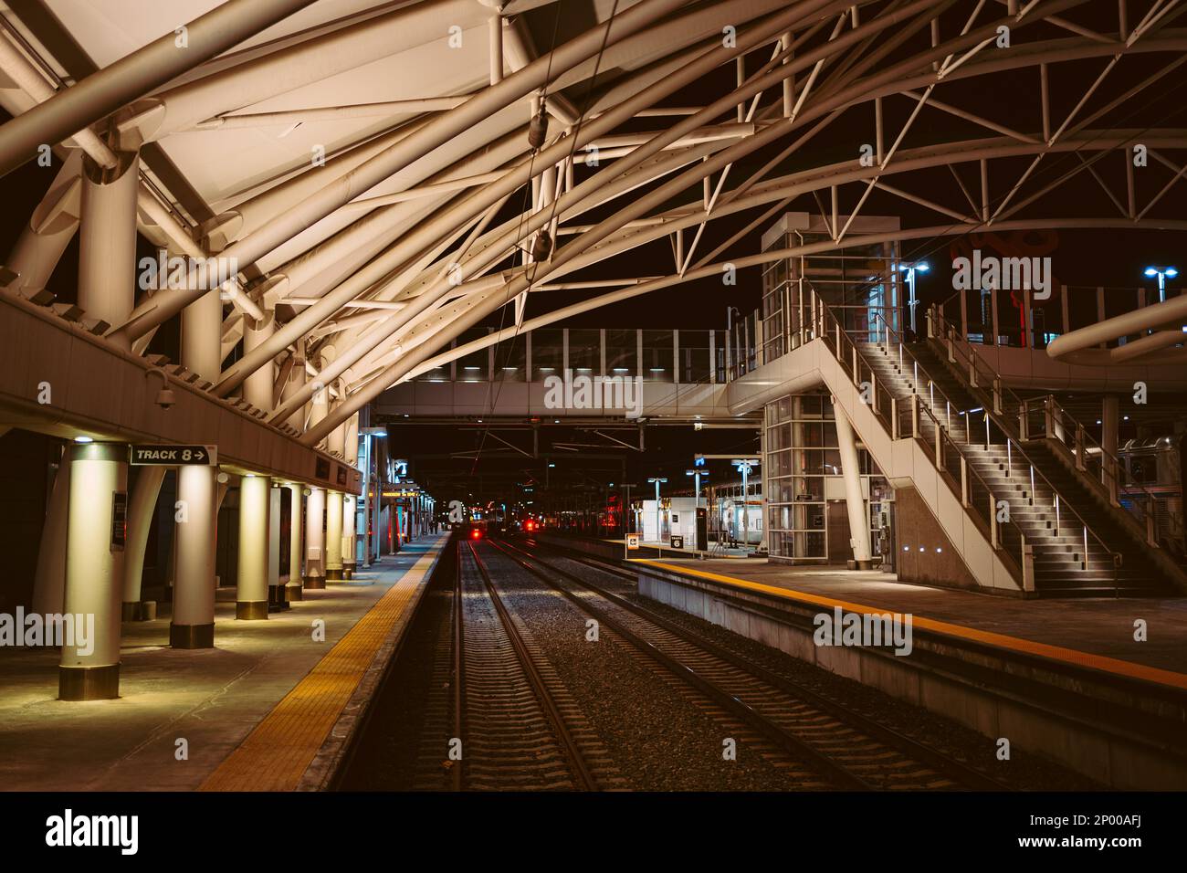 Platform at Union Station, Denver, Colorado Stock Photo Alamy