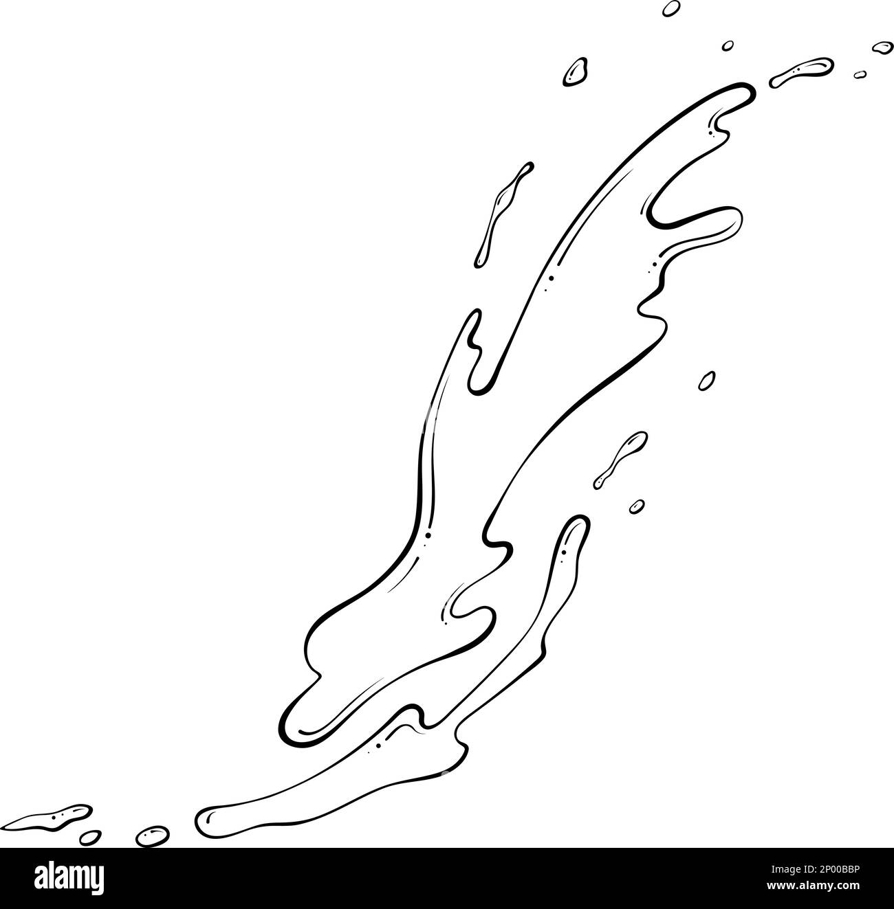 Liquid splash line art Stock Vector Image & Art Alamy