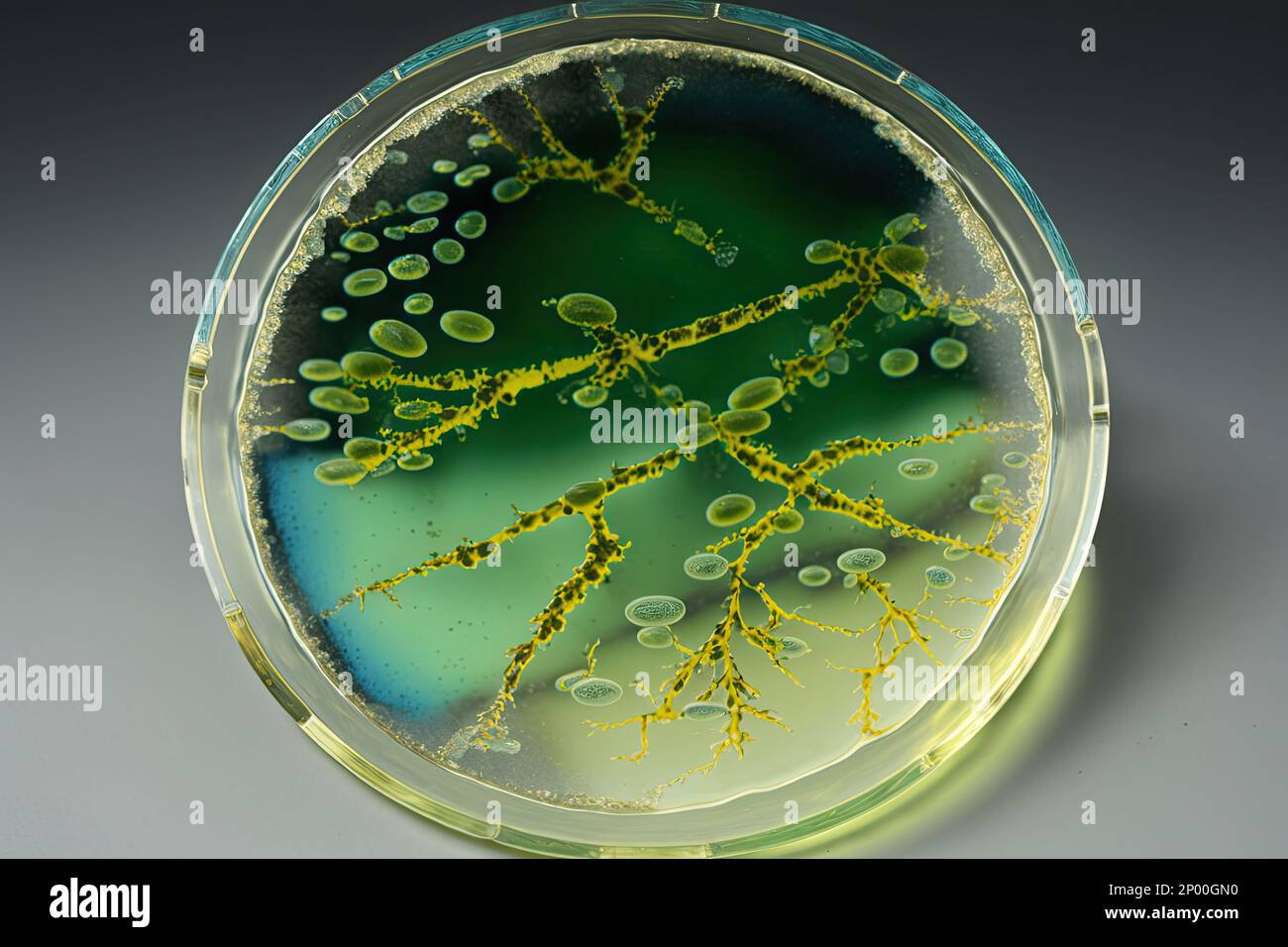 agar plate petri dish with mold fungus or microorganism Stock Photo - Alamy