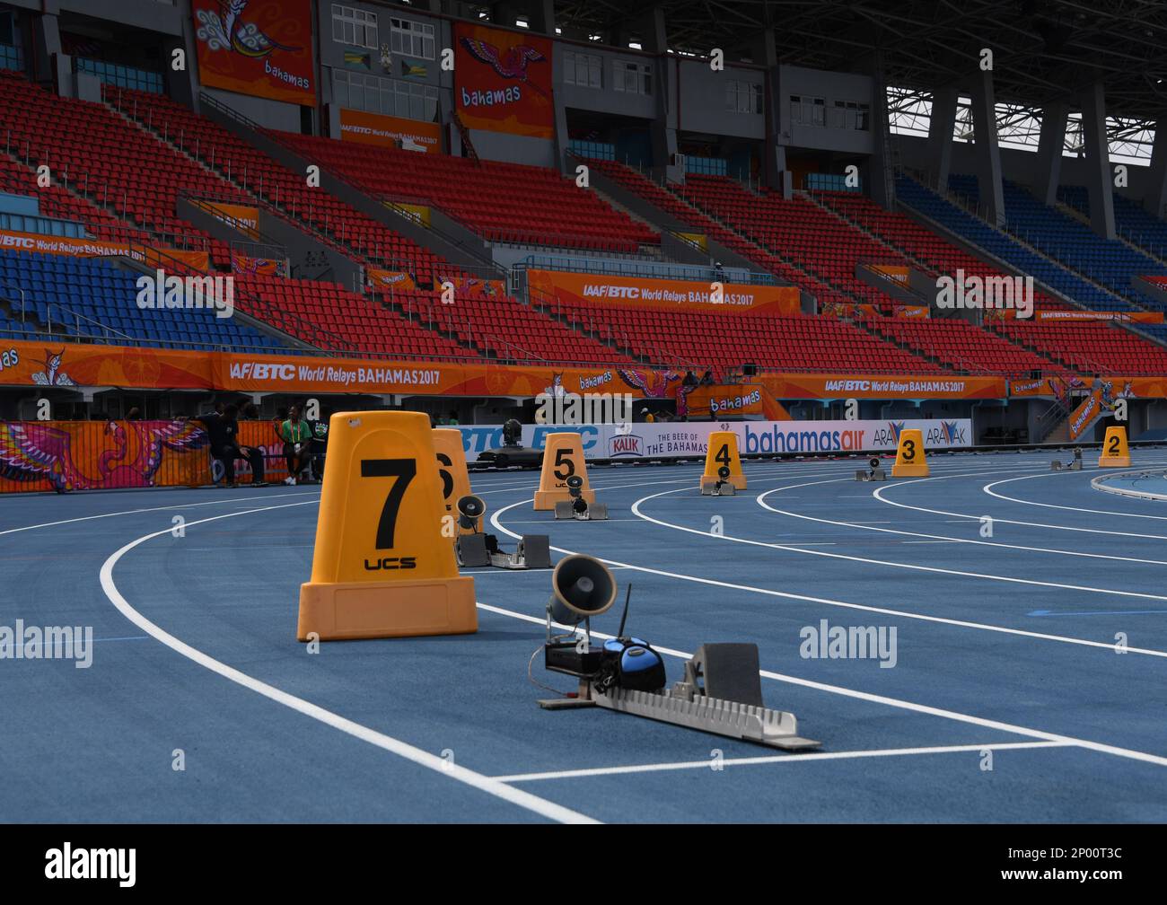 General overall view of Thomas A. Robinson Stadium in Nassau, Bahamas