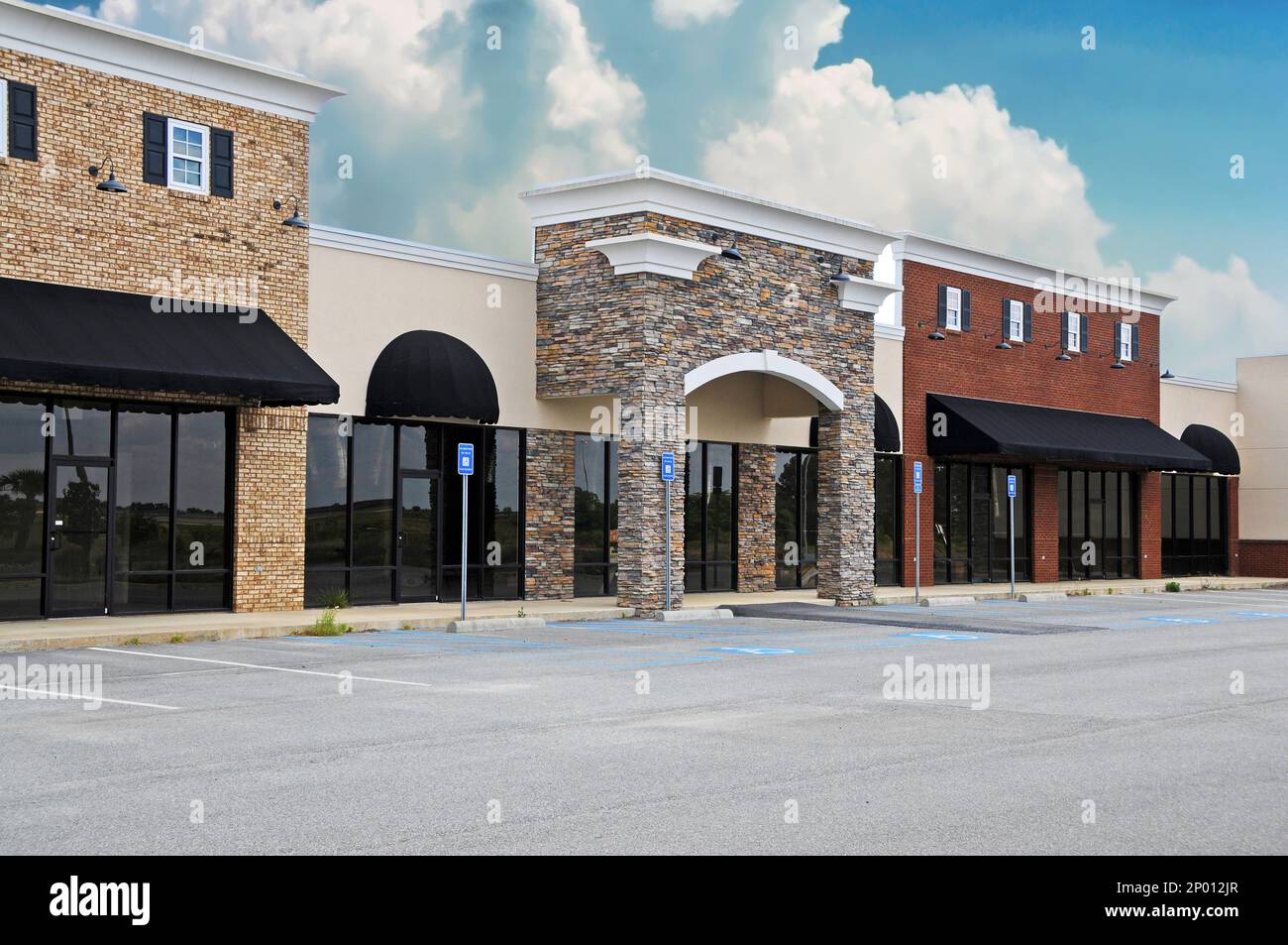 New Commercial, Retail and Office Space available for sale or lease Stock Photo