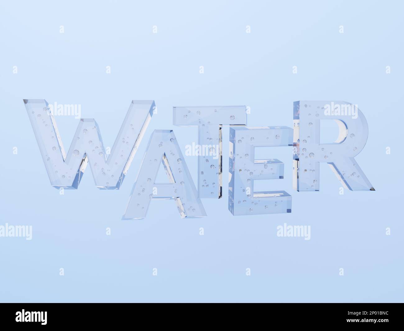 3D Rendering Water Text Effect with Waterdrops Background for Beauty ...