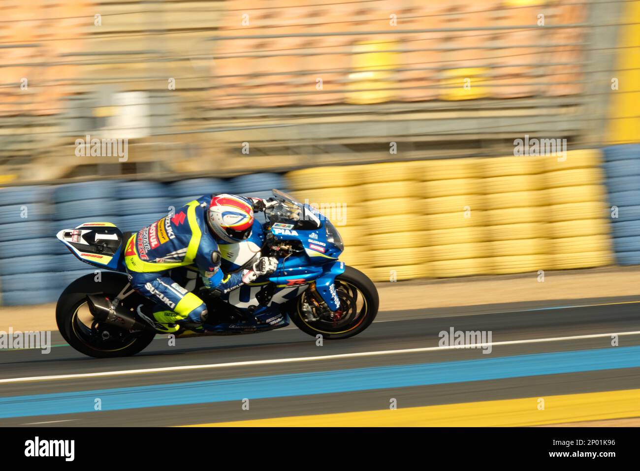 April 13, 2017 - Le Mans, Sarthe, France - Suzuki Endurance Racing Team  (FRA) Suzuki GSXR 1000R (1) rider VINCENT PHILIPPE (FRA) during the free  practice session of the 24 hours motorcycle