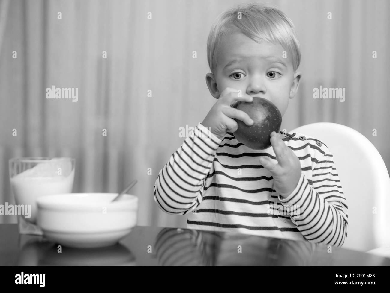 Baby nutrition. Eat healthy. Toddler having snack. Healthy nutrition