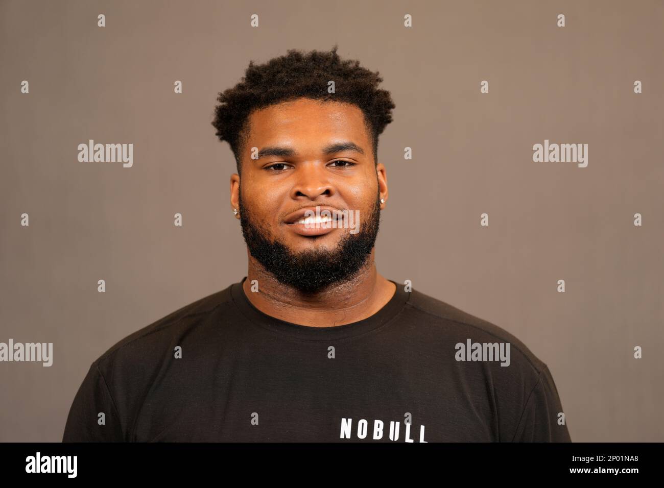 Alabama offensive lineman Emil Ekiyor Jr. poses for a portrait at the ...