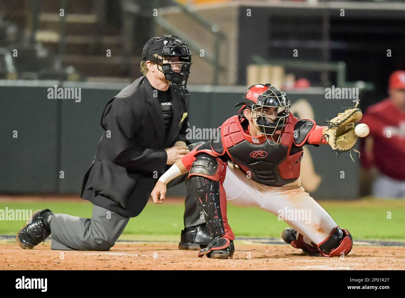 APRIL 11, 2017 Houston catcher Nick Slaughter (38) in action during