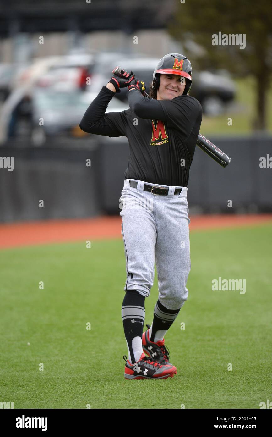 University of Connecticut infielder L.J. Mazzilli (24) during game against  the Rutgers University Scarlet Knights at Bainton Field on May 3, 2013 in  Piscataway, New Jersey. Connecticut defeated Rutgers 3-1. (Tomasso DeRosa/