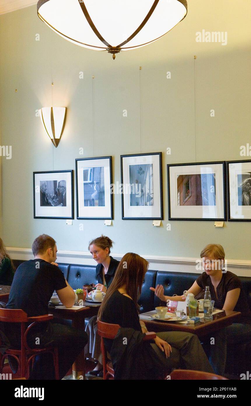 Café Louvre. 22, Národní. www.cafelouvre.cz.Prague. Czech Republic Stock Photo Alamy