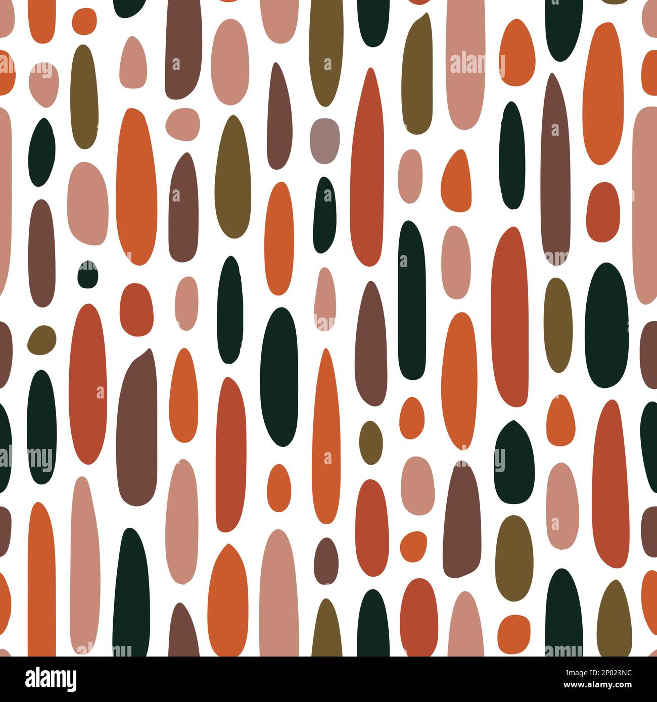 Vector Retro Abstract Seamless Surface Pattern for Products or Wrapping Paper Prints. earth Tone. Stock Vector