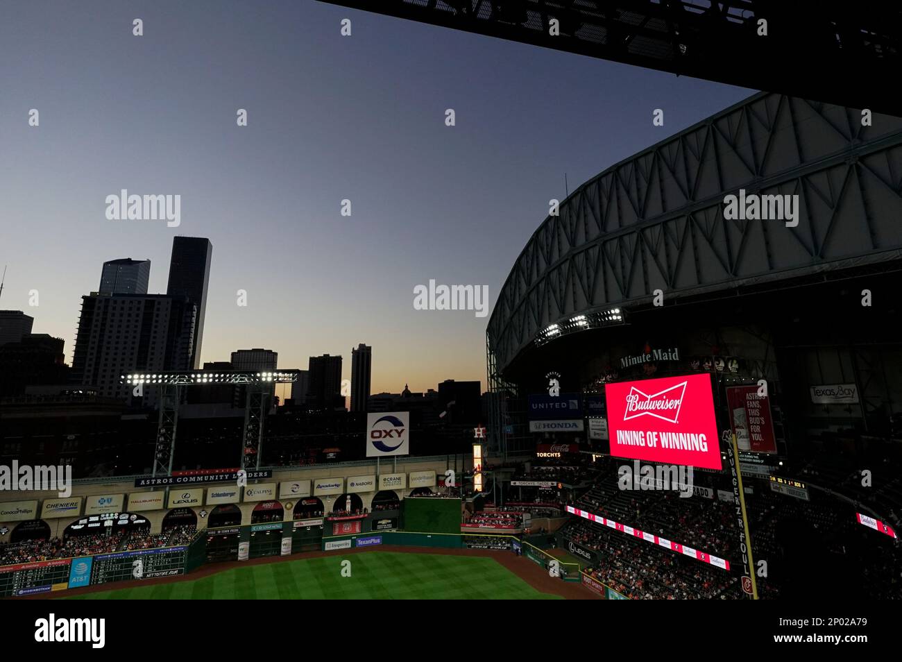 The Houston Astros Scoreboard, domed stadium, houston, astros