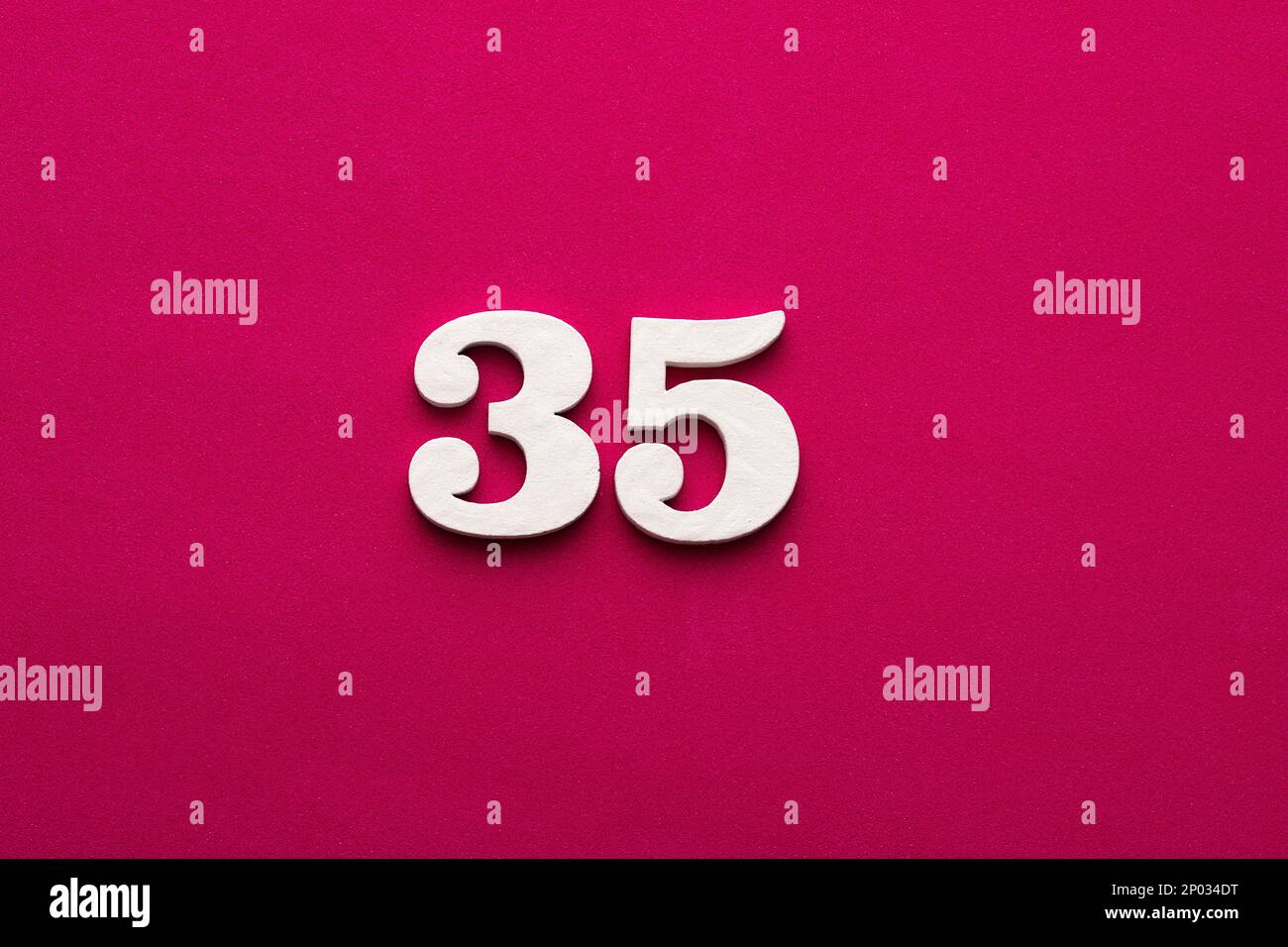 Number 35 in white hi-res stock photography and images - Alamy
