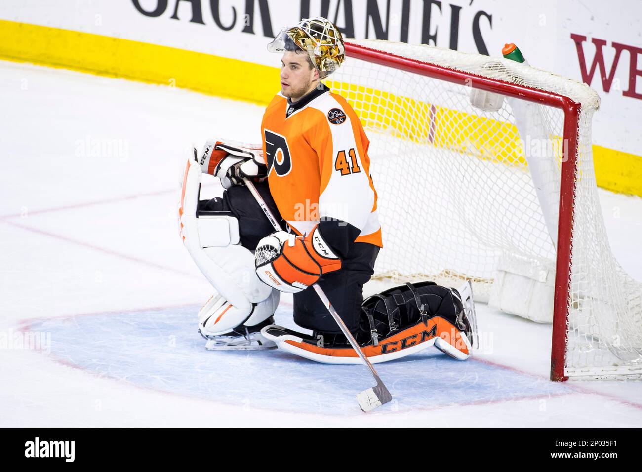 April 1 2017 Philadelphia Flyers goalie Anthony Stolarz 41