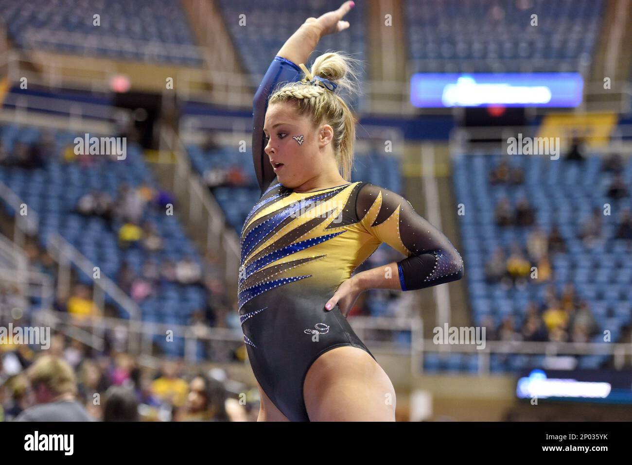 April 1, 2017 West Virginia, U.S WVU gymnast CHLOE