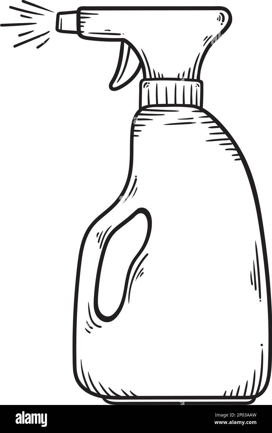 spray bottle cleaning doodle Stock Vector Image & Art - Alamy