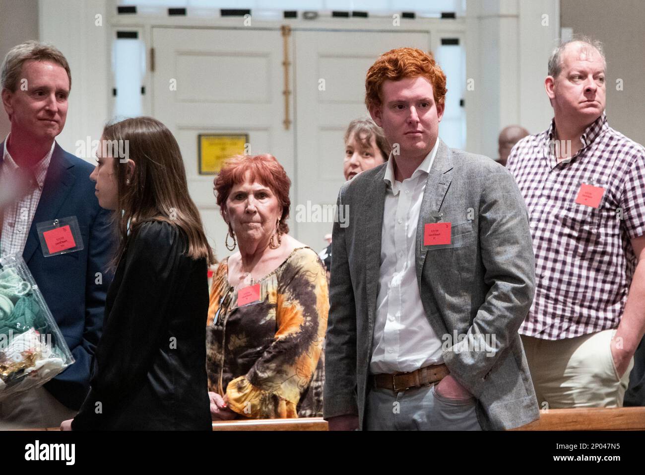 Buster Murdaugh, second from right, son of defendant Alex Murdaugh