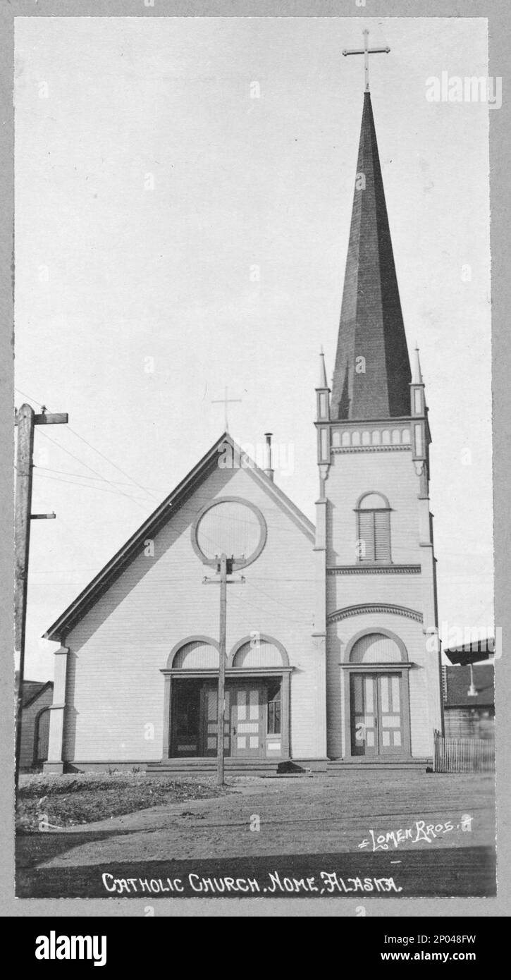 Catholic church , Catholic church, Nome, Alaska. Frank and Frances Carpenter collection , Gift