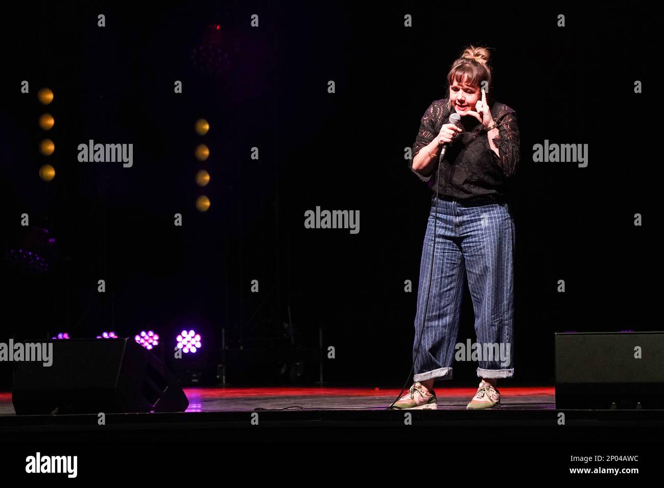 Kerry Godliman performs at the Just For Laughs comedy festival at the O2 Arena in London