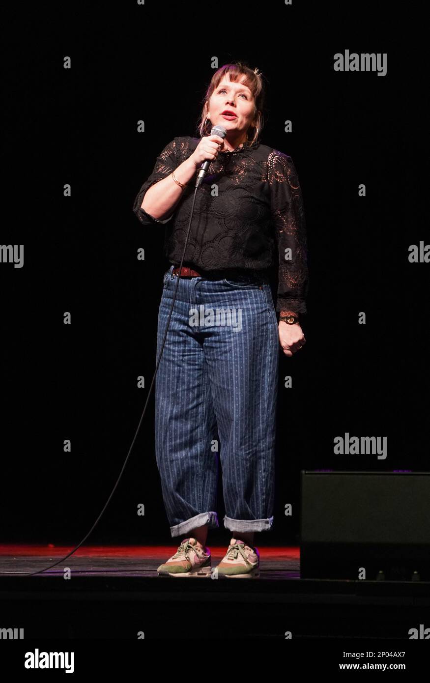 Kerry Godliman performs at the Just For Laughs comedy festival at the O2 Arena in London