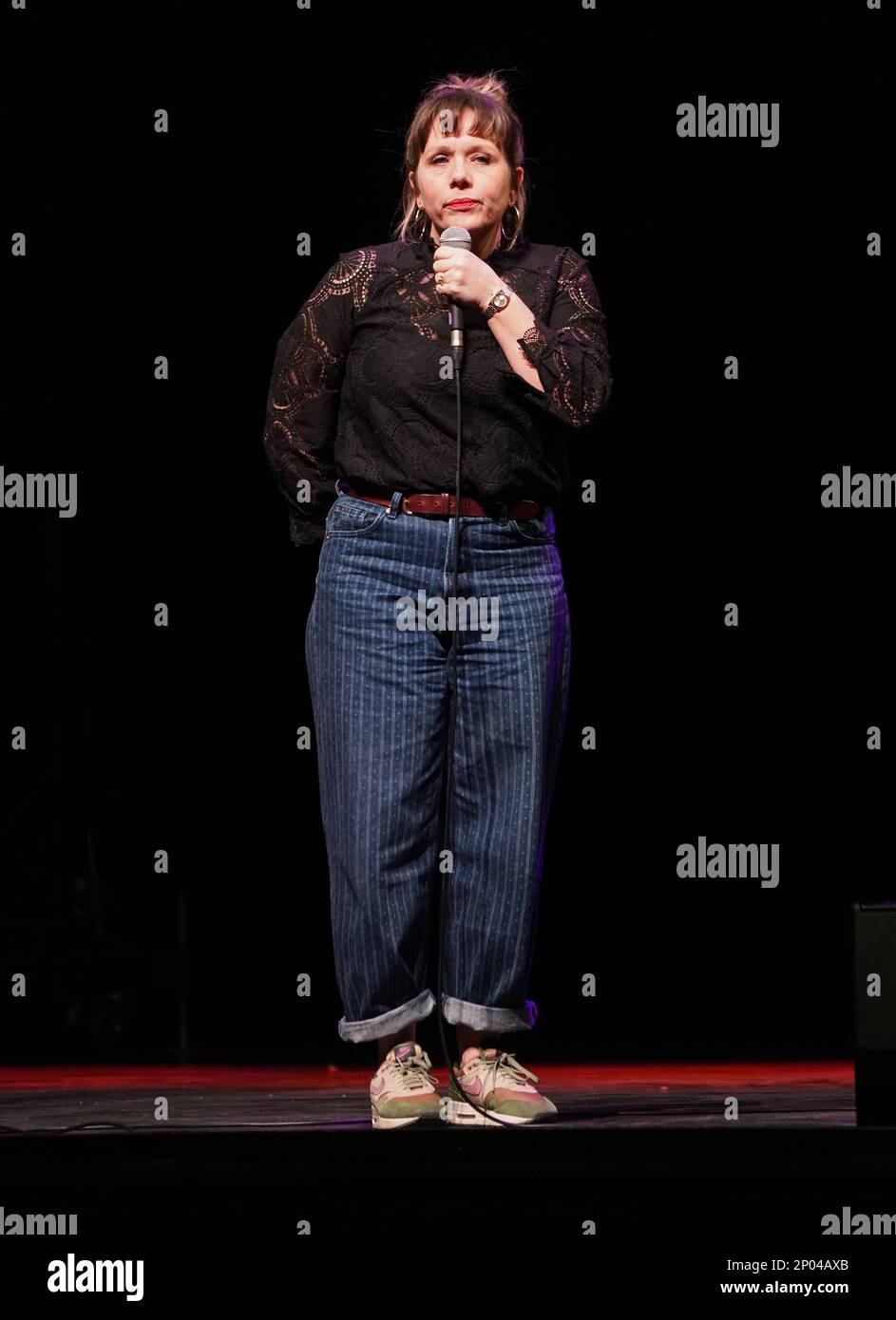Kerry Godliman performs at the Just For Laughs comedy festival at the O2 Arena in London