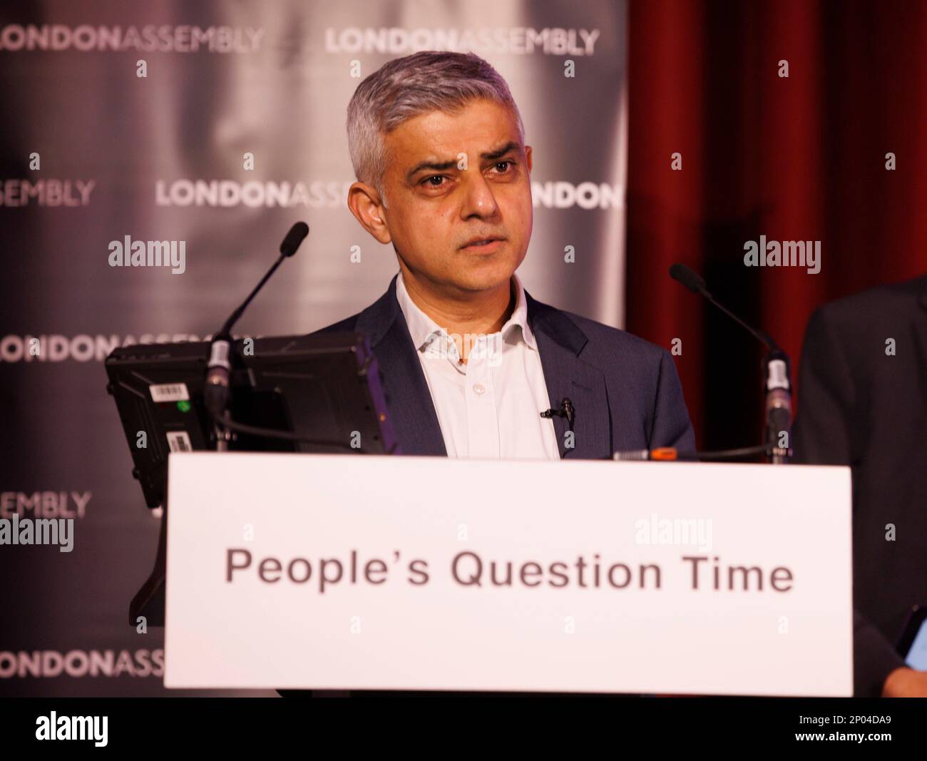 London, UK. 2nd Mar, 2023. The Mayor of London, Sadiq Khan, and London Assembly Members are quizzed by Londoners on the key issues facing the capital at the first Peoples Question Time of 2023 at Ealing Town Hall. Credit: Mark Thomas/Alamy Live News Stock Photo