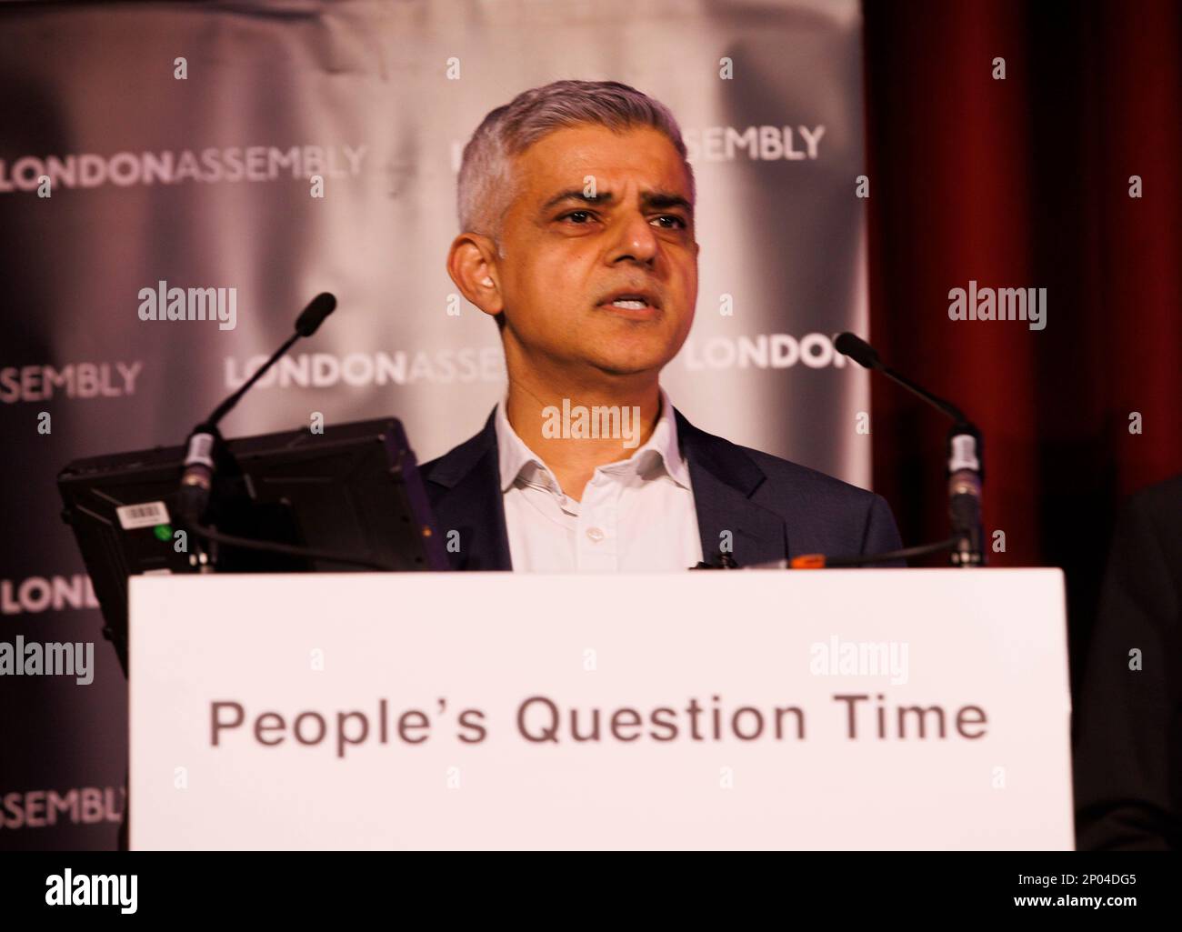 London, UK. 2nd Mar, 2023. The Mayor of London, Sadiq Khan, and London Assembly Members are quizzed by Londoners on the key issues facing the capital at the first Peoples Question Time of 2023 at Ealing Town Hall. Credit: Mark Thomas/Alamy Live News Stock Photo