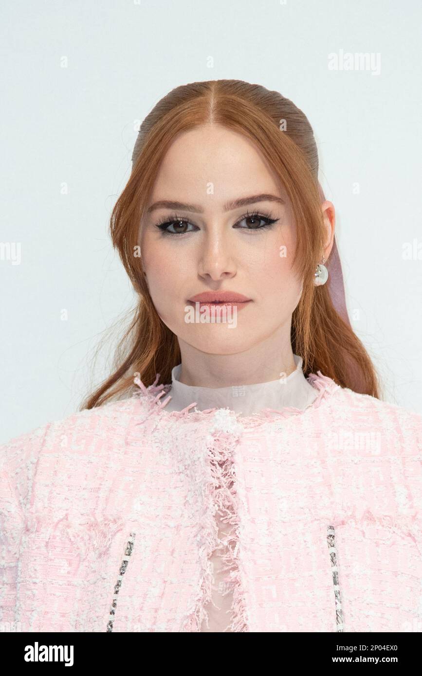 Paris, France. 02nd Mar, 2023. Madelaine Petsch attending the Givenchy