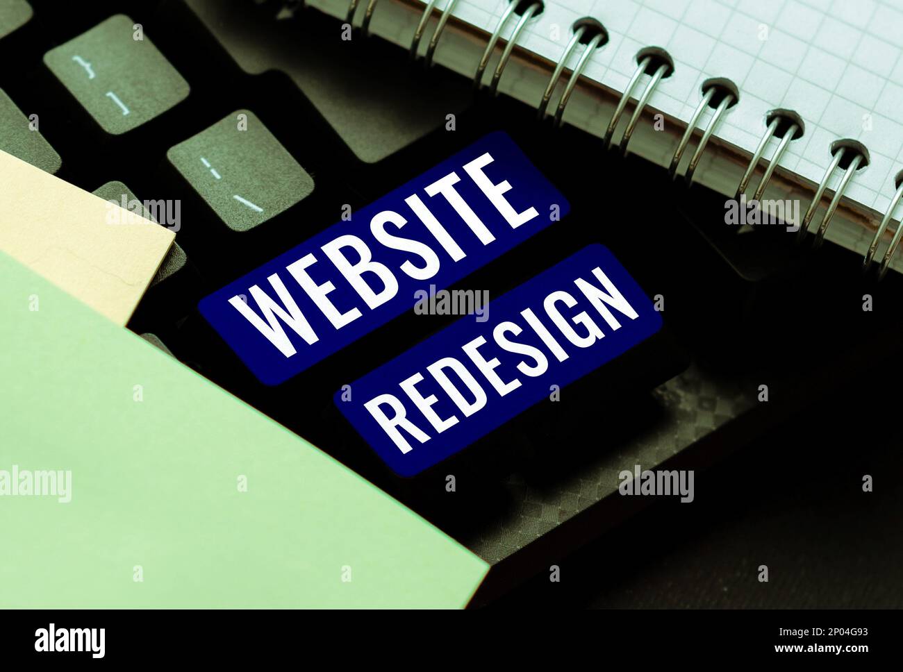 Text showing inspiration Website Redesign. Business showcase modernize ...