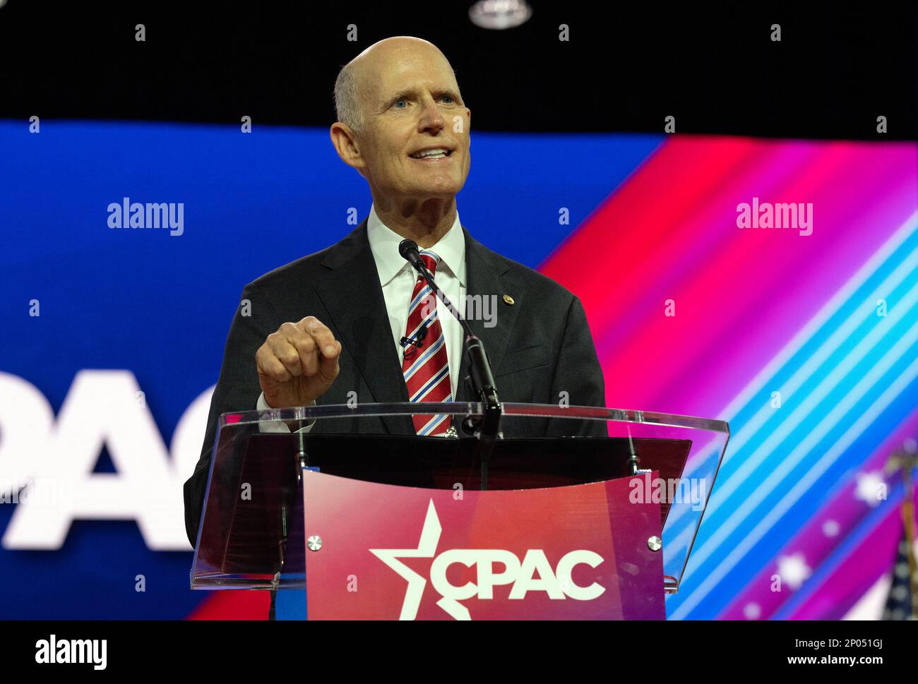 United States Senator Rick Scott (Republican of Florida) at the 2023 ...