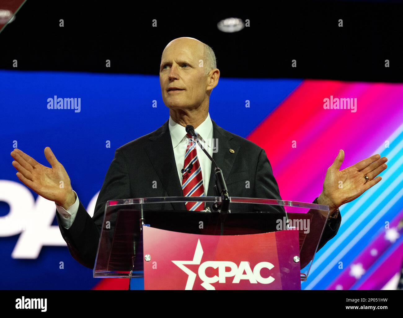 United States Senator Rick Scott (Republican of Florida) at the 2023 ...