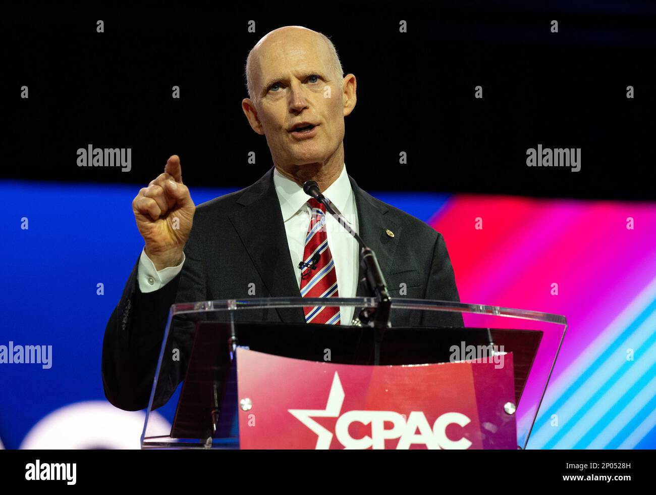 United States Senator Rick Scott (Republican of Florida) at the 2023 ...