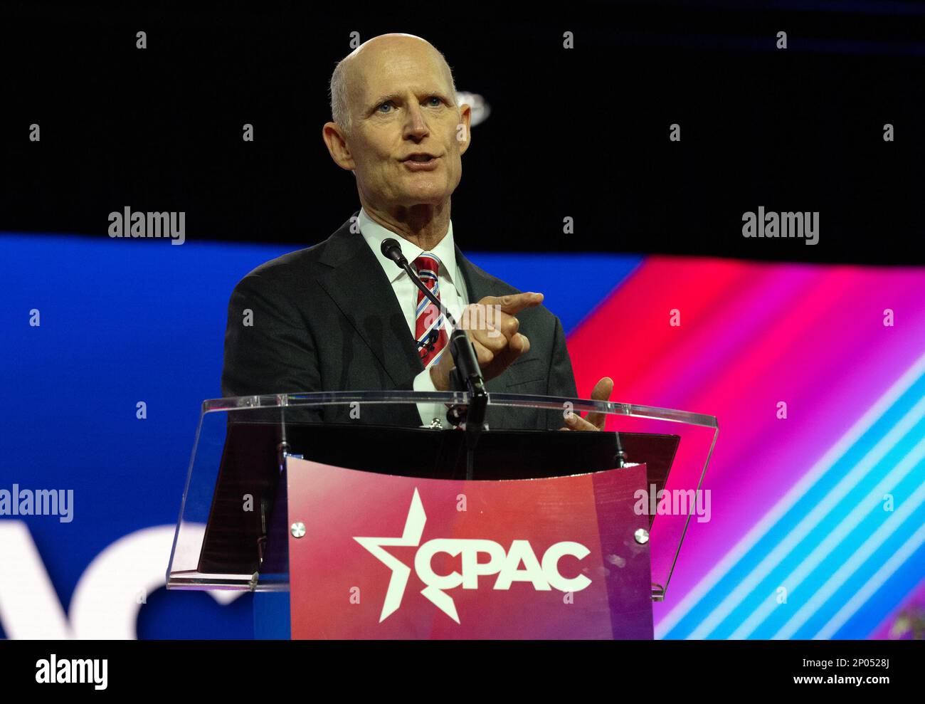 United States Senator Rick Scott (Republican of Florida) at the 2023 ...
