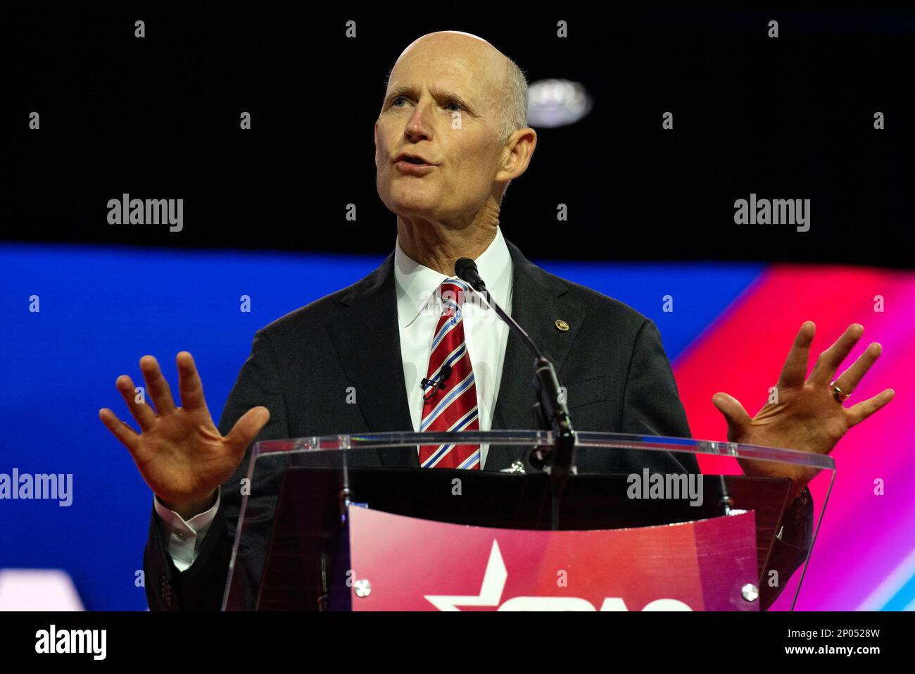 United States Senator Rick Scott (Republican of Florida) at the 2023 ...