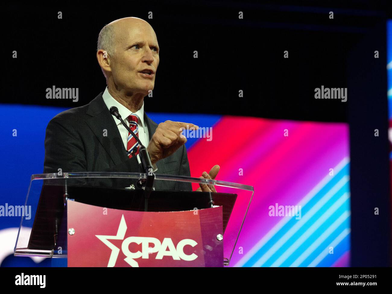 United States Senator Rick Scott (Republican of Florida) at the 2023 ...