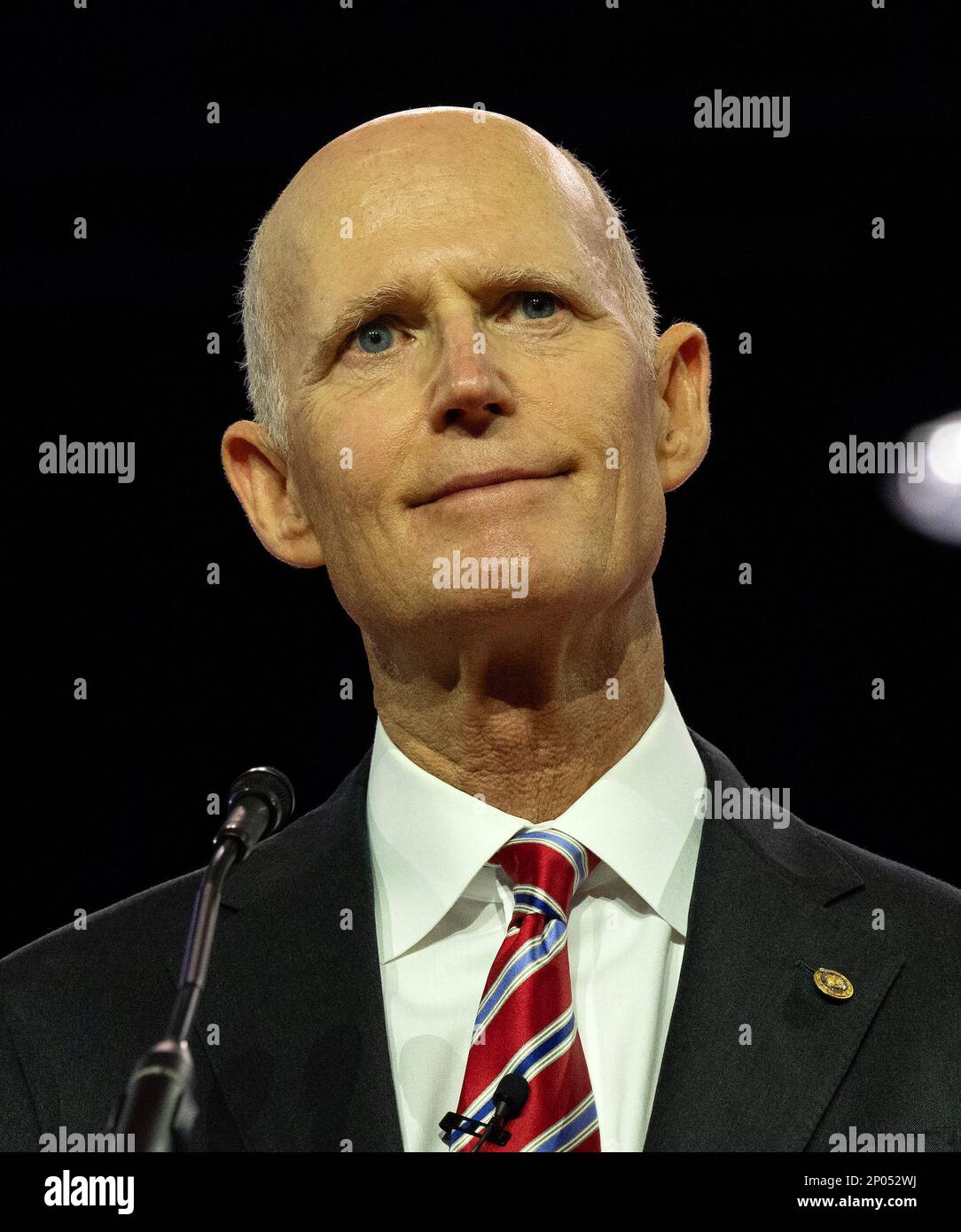 United States Senator Rick Scott (Republican of Florida) at the 2023 ...