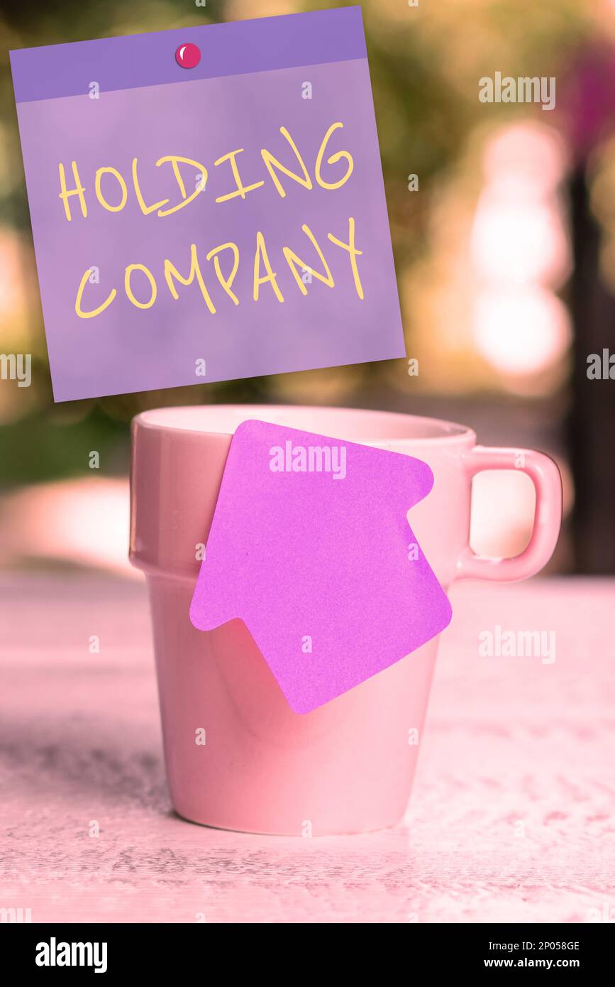 Inspiration showing sign Holding Company. Business showcase stocks ...