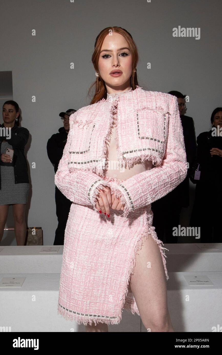 Madelaine Petsch attends the Givenchy Fall/Winter 2023-2024 ready-to-wear  collection presented Thursday, March 2, 2023 in Paris. (Vianney Le  Caer/Invision/AP Stock Photo - Alamy