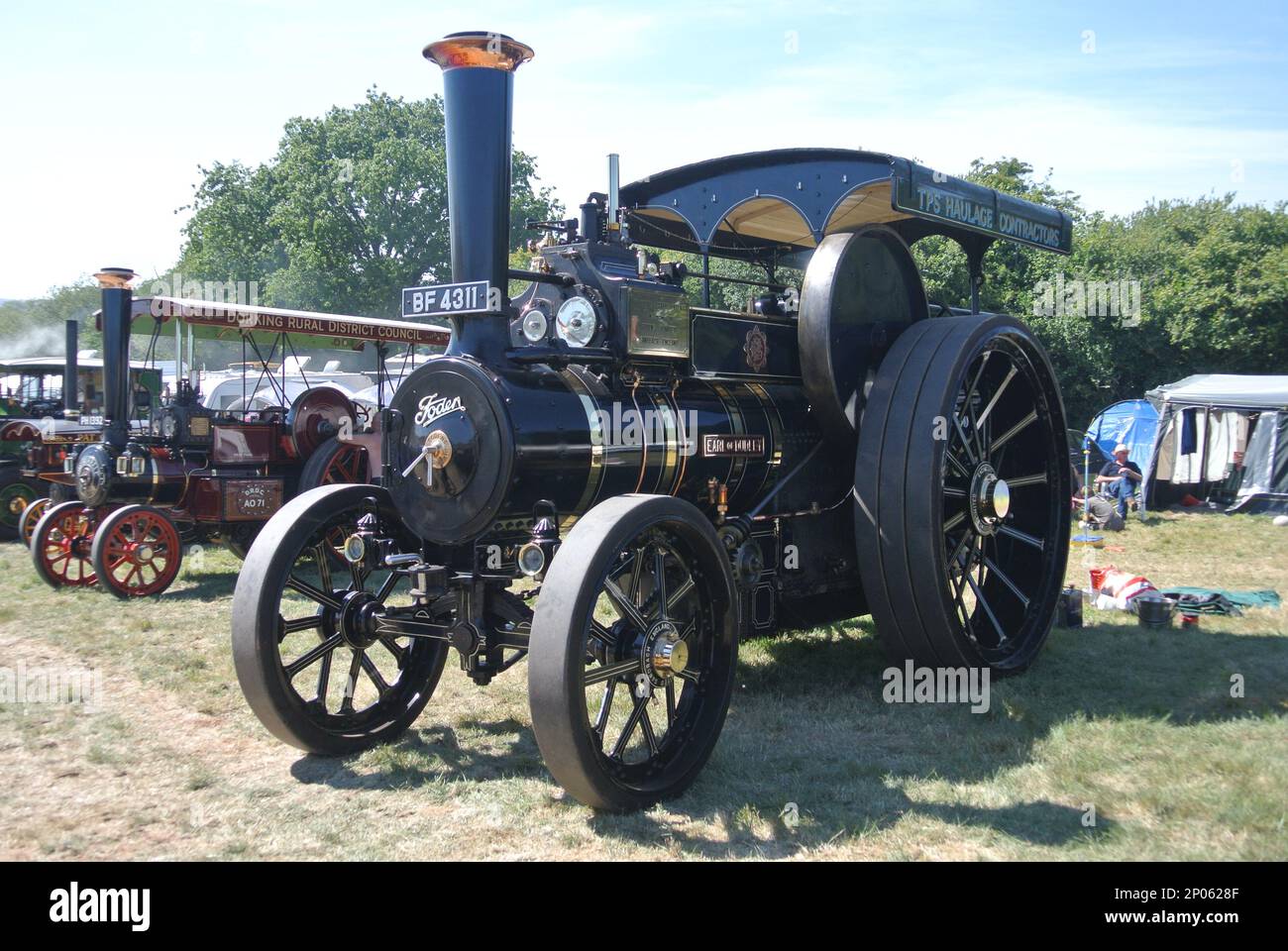 A Foden Colonial Road Engine 7hp road locomotive engine parked on ...