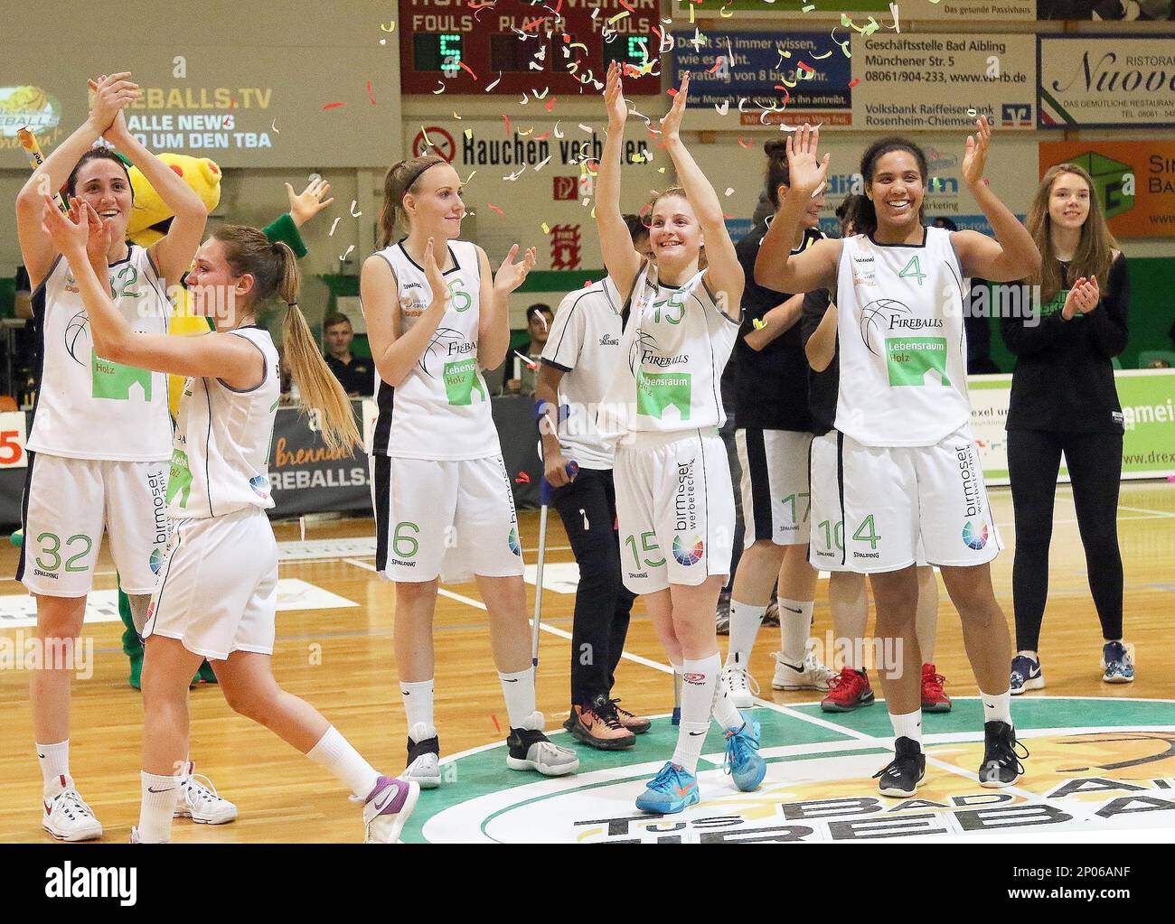 March 7, 2017 - right in the front Alexx Forde (Bad Aibling/USA), .Woman- Basketball,1. Bundesliga 2016/17,.Fireballs Bad Aibling vs TH Hannover,  .Febr 18, 2017,. .Womans German Basketbal Leaguel, Alexx Forde, the 22 years